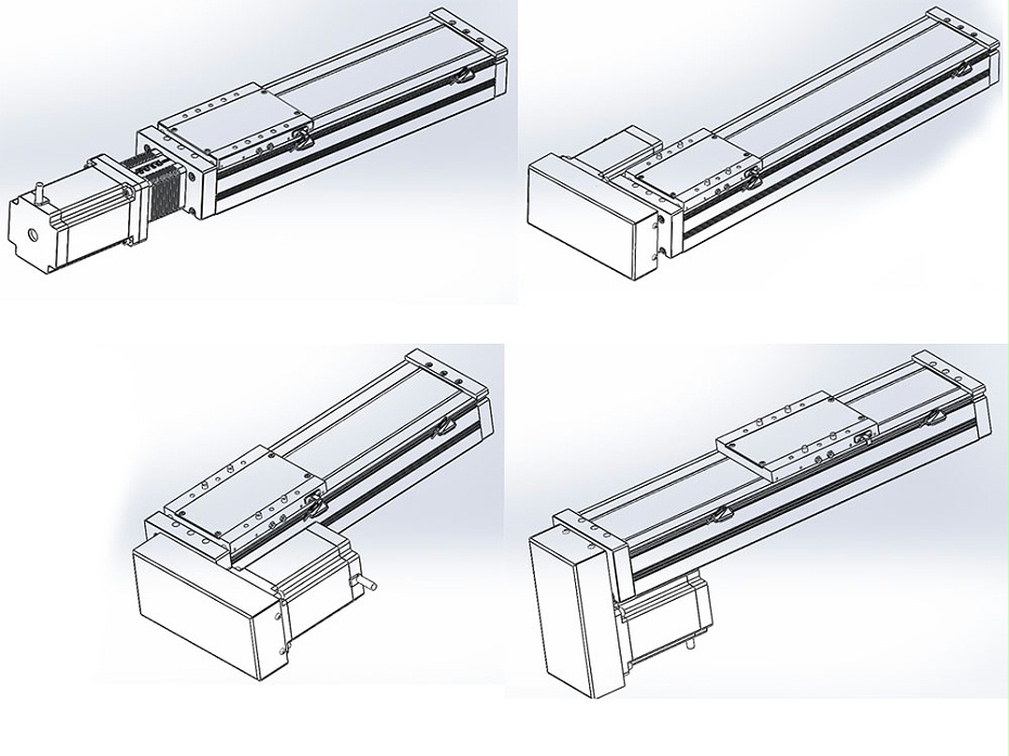全封閉式（shì）雙導軌直線模組